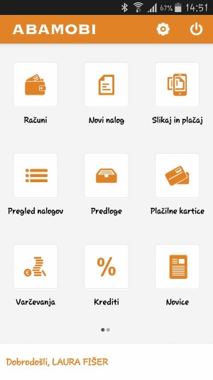 Najlepša in najučinkovitejša mobilna banka v Sloveniji je Abamobi. Poleg zmožnosti, ki jih poznamo iz spletnega bančništva, Abanka izkušnjo nadgradi s pripomočki, ki dobro izkoriščajo opremljenost mobilne naprave. Lep primer je funkcija Slikaj in plačaj.